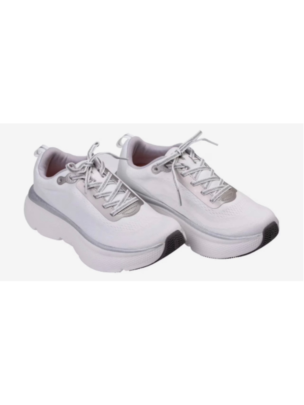 Revitalign Gaia Walking Sneakers Crystal White Silver 11 Wide Ortho